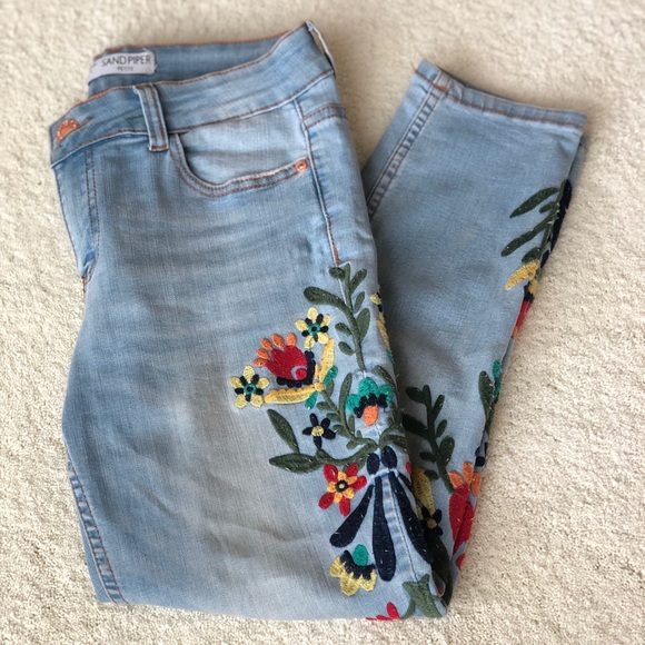 Sandpiper Denim - Sandpiper embroidered jeans